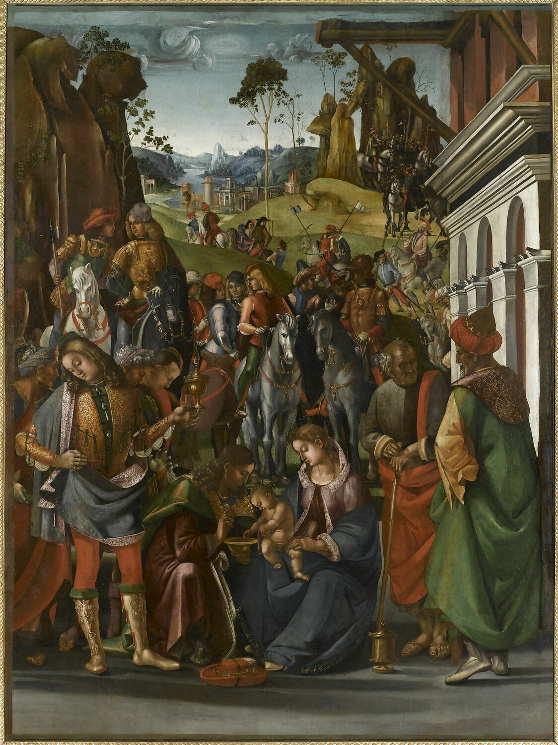 Adoration of the Magi painting by Unknown (Workshop of the Master of the House Book)