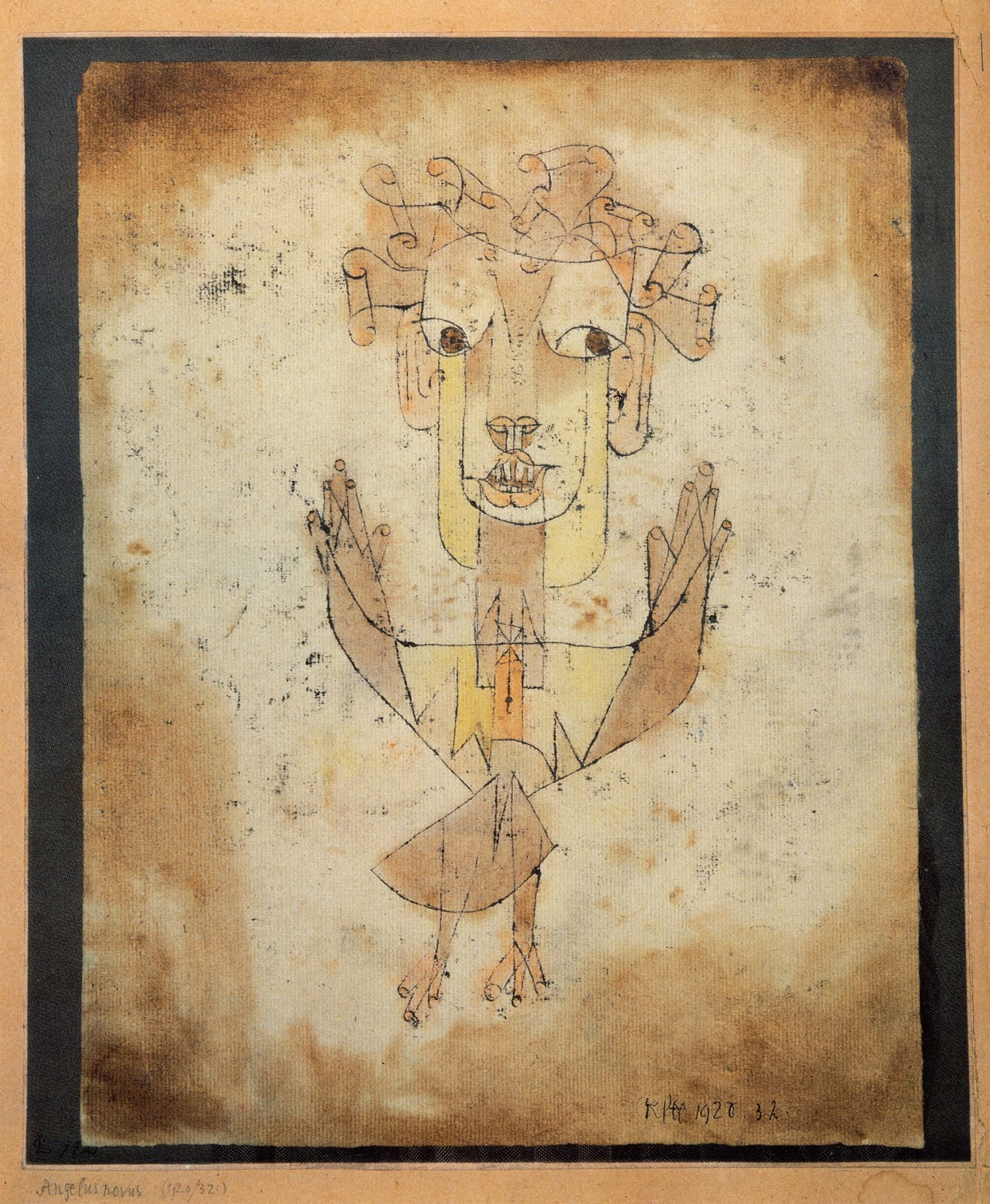 Angelus Novus painting by Paul Klee