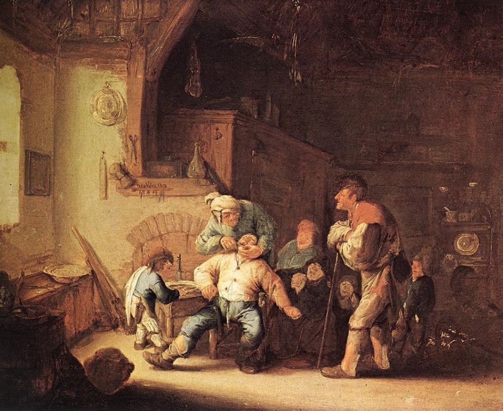 Barber Extracting a Tooth painting by Adriaen van Ostade