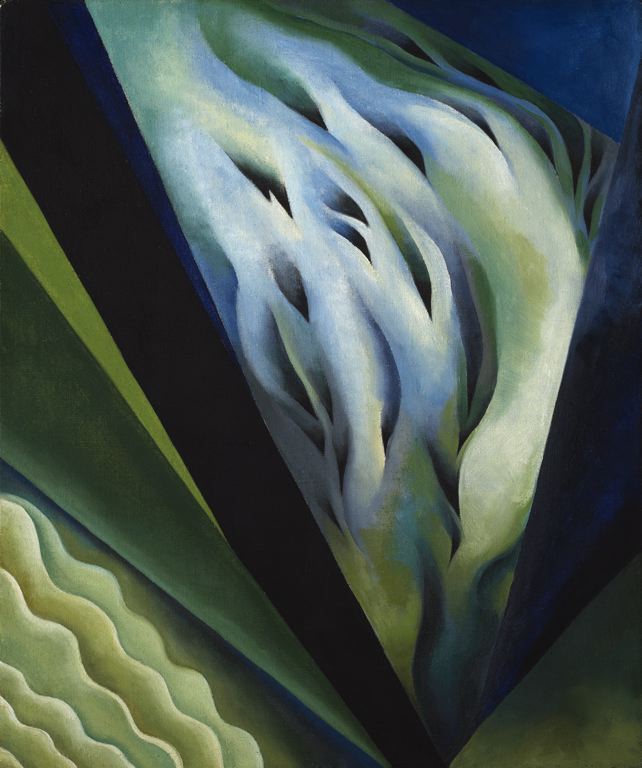 Blue and Green Music painting by Georgia O'Keeffe