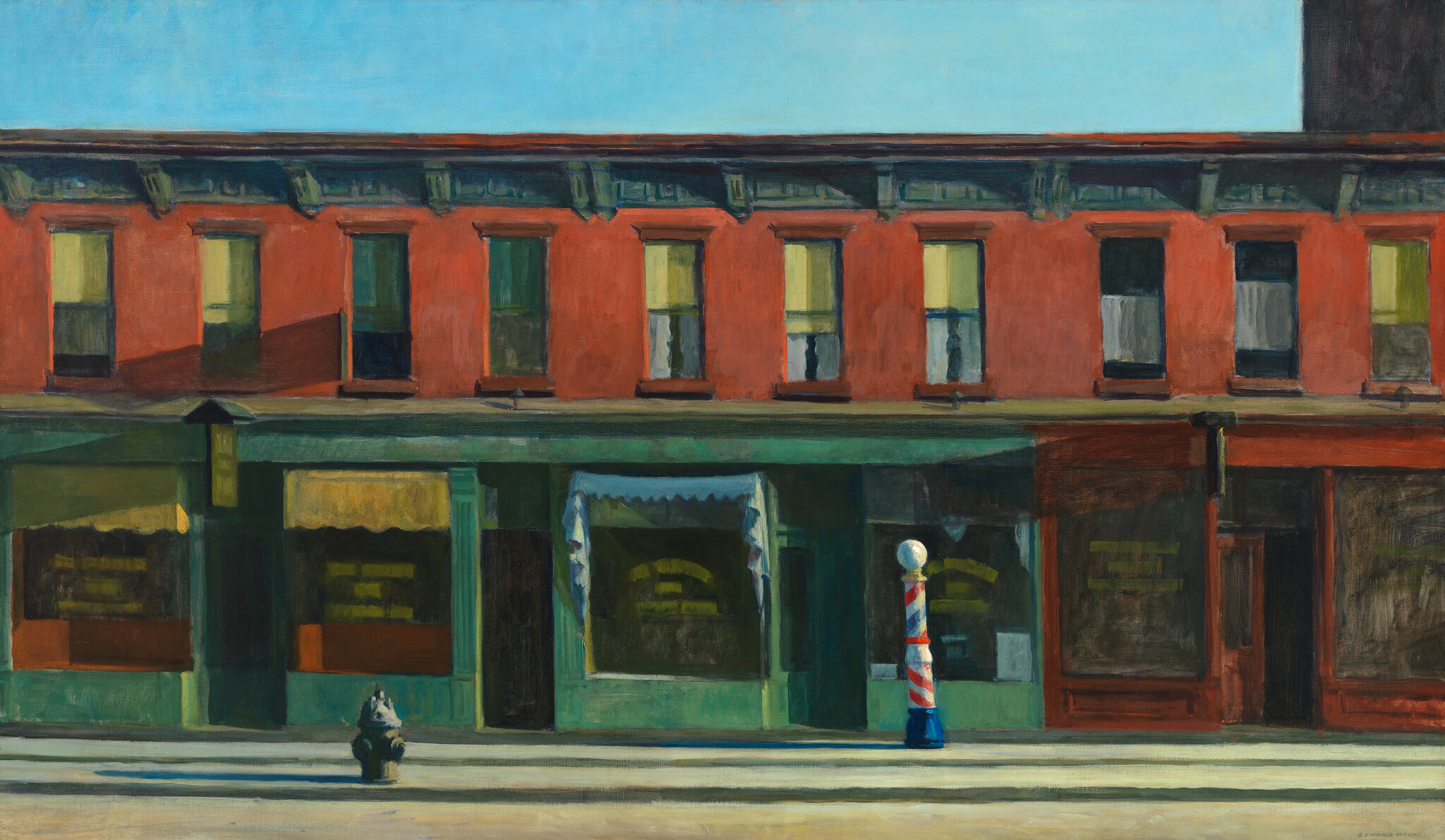 Early Sunday Morning painting by Edward Hopper
