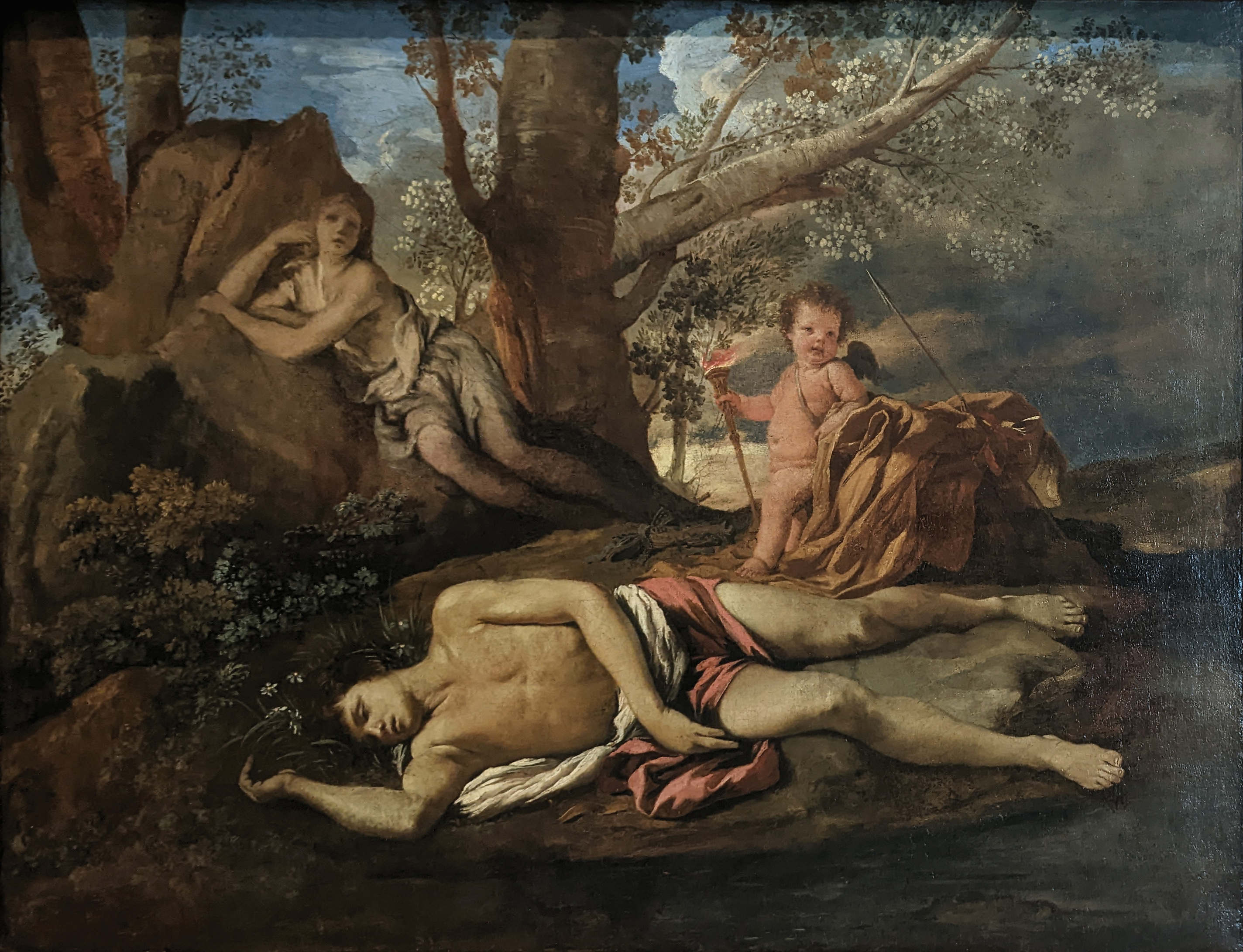 Echo and Narcissus painting by Thomas Bullfinch