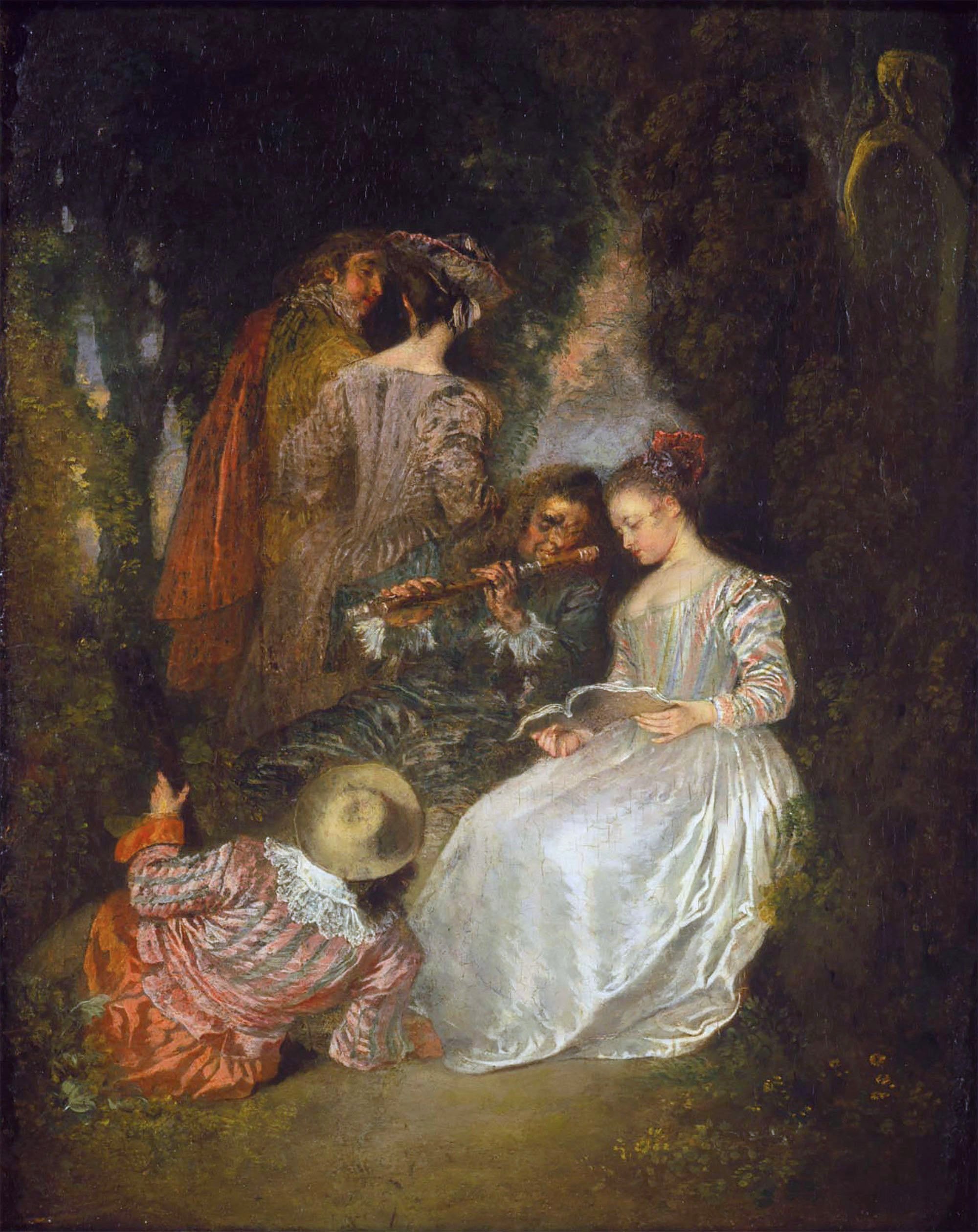 L'Accord Parfait (The Perfect Harmony) painting by Antoine Watteau