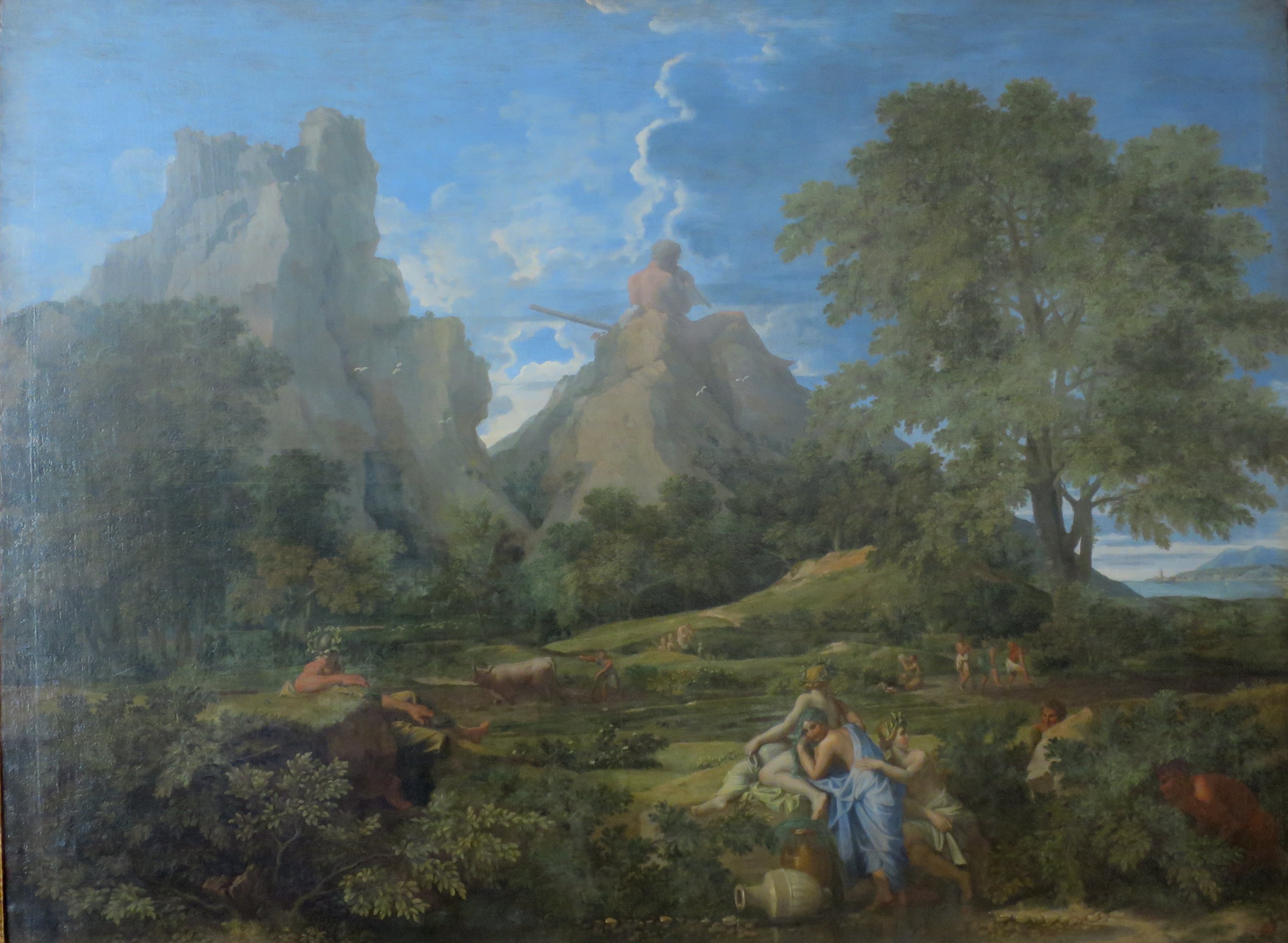 Landscape with Polyphemus painting by Nicolas Poussin