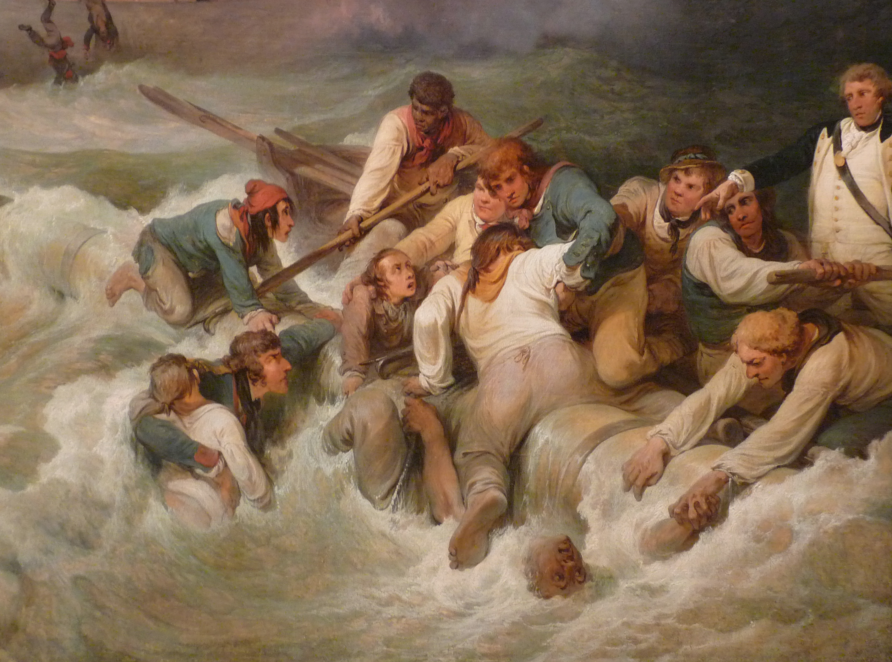 Lord Howe's Action, or the Glorious First of June painting by Philip James de Loutherbourg