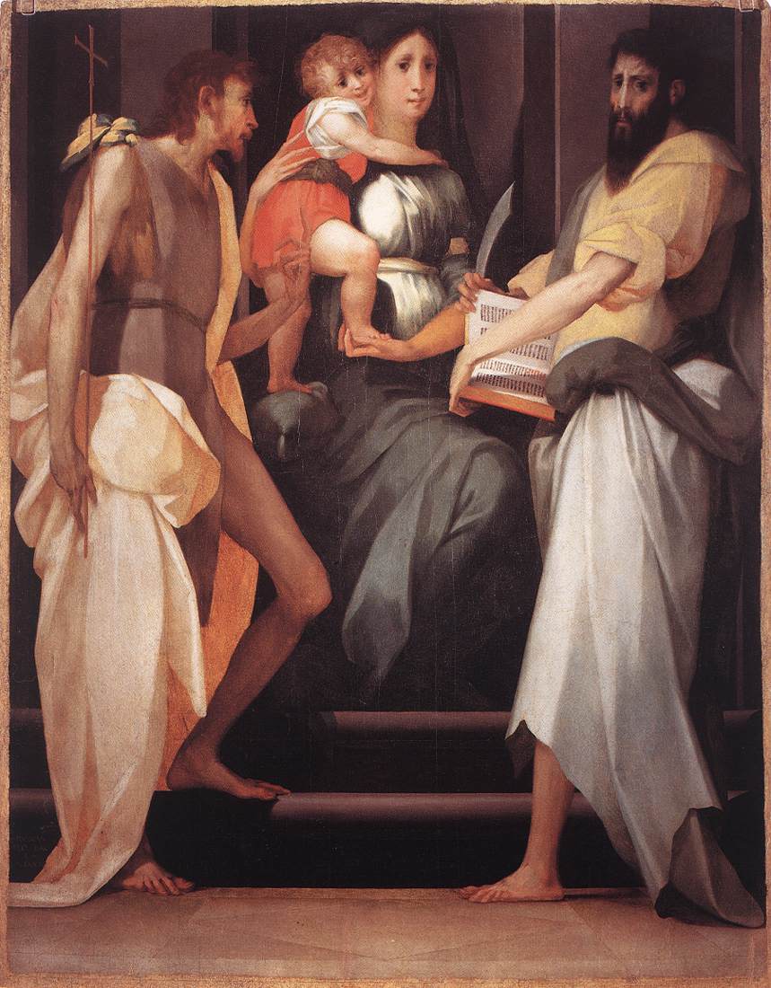 Madonna between Two Saints painting by Rosso Fiorentino