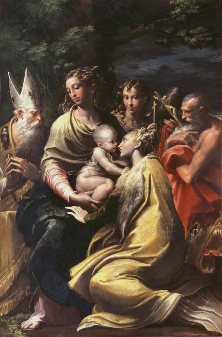 Madonna of St Margaret painting by After Parmigianino