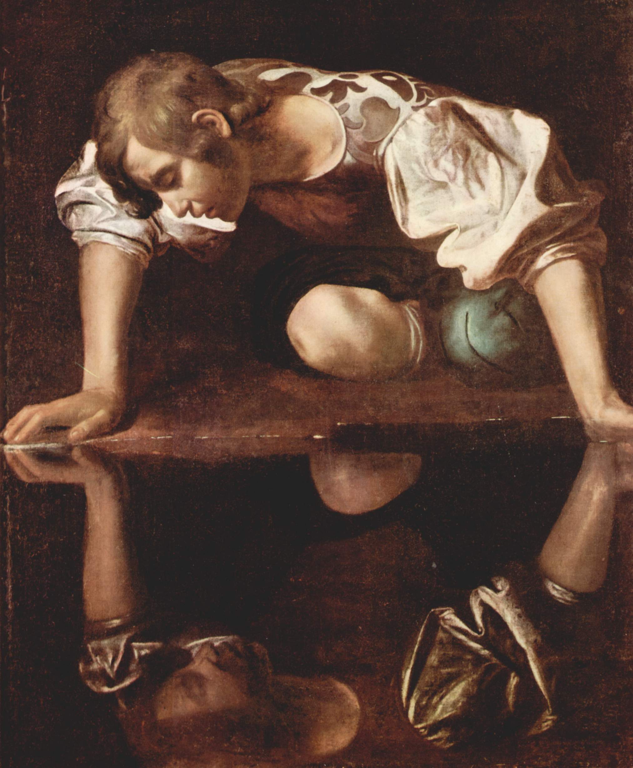 Narcissus painting by Titian
