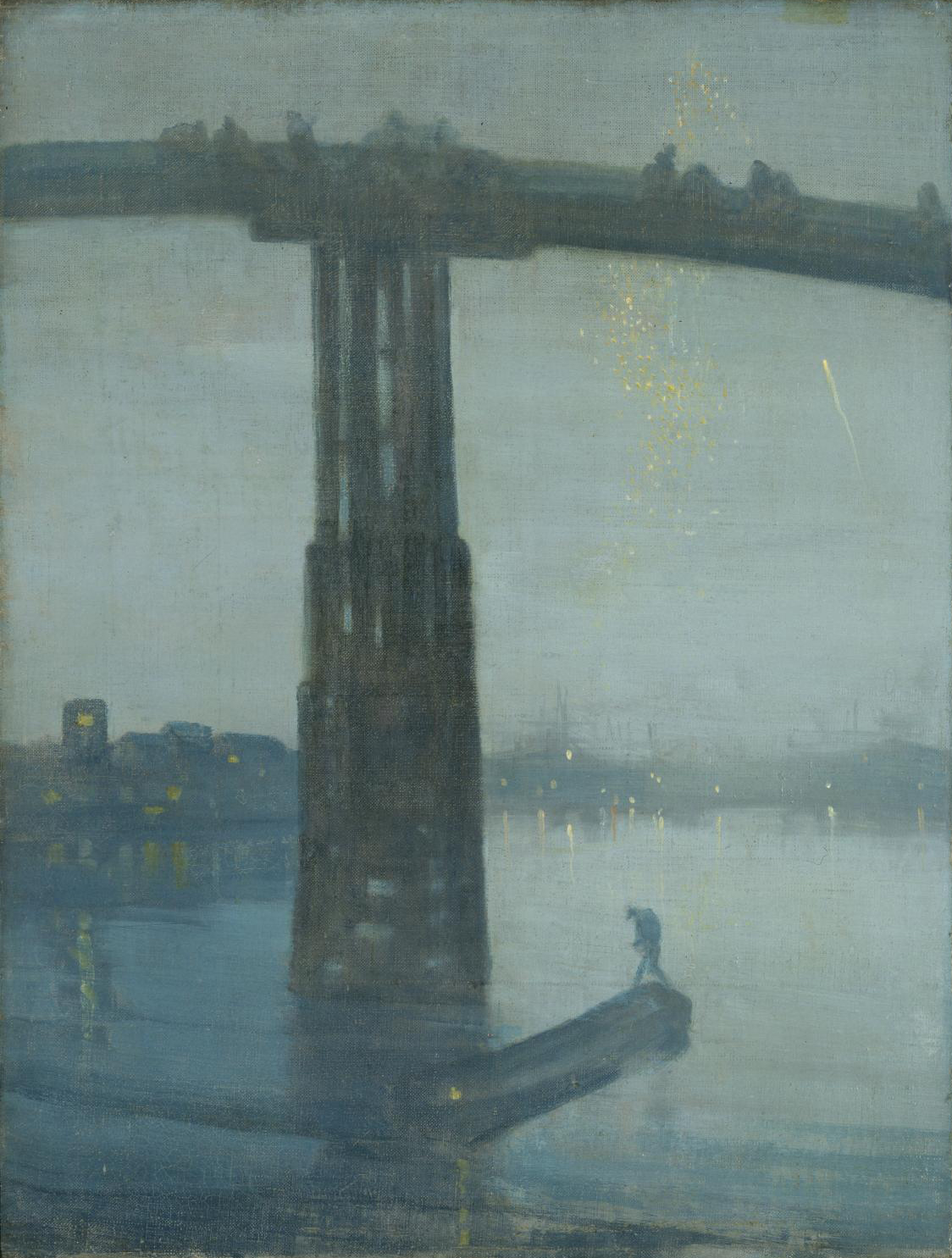Nocturne: Blue and Gold - Old Battersea Bridge painting by James McNeill Whistler