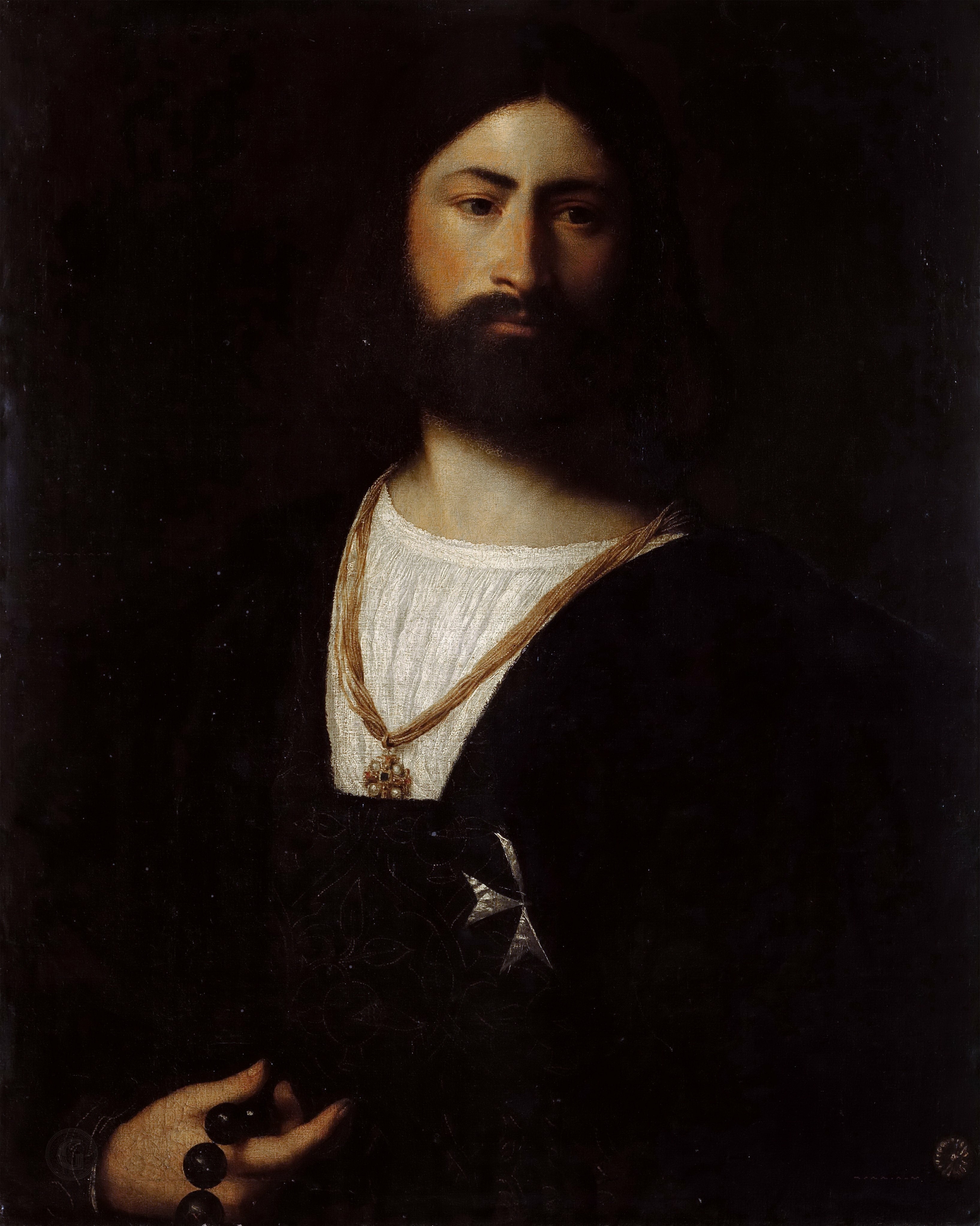 Portrait of a Knight of Malta painting by Unknown