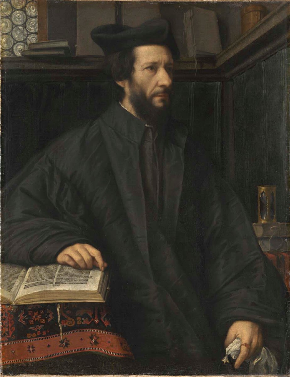 Portrait of an Ecclesiastic painting by Moretto da Brescia