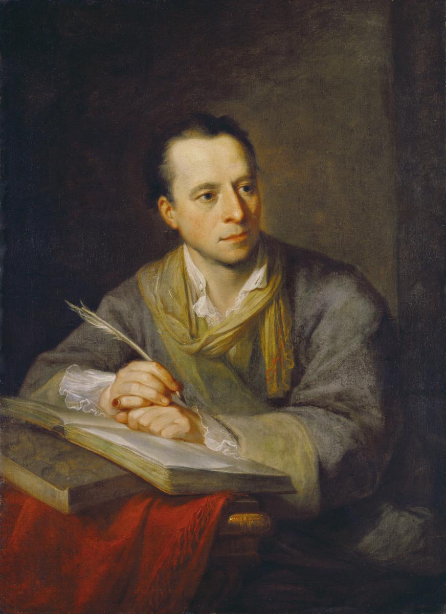 Portrait of Johann Joachim Winckelmann painting by Angelica Kauffman