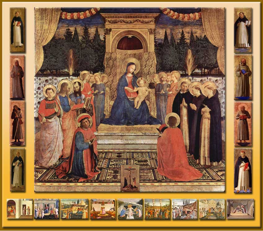 San Marco Altarpiece (Madonna and Saints) painting by Fra Angelico