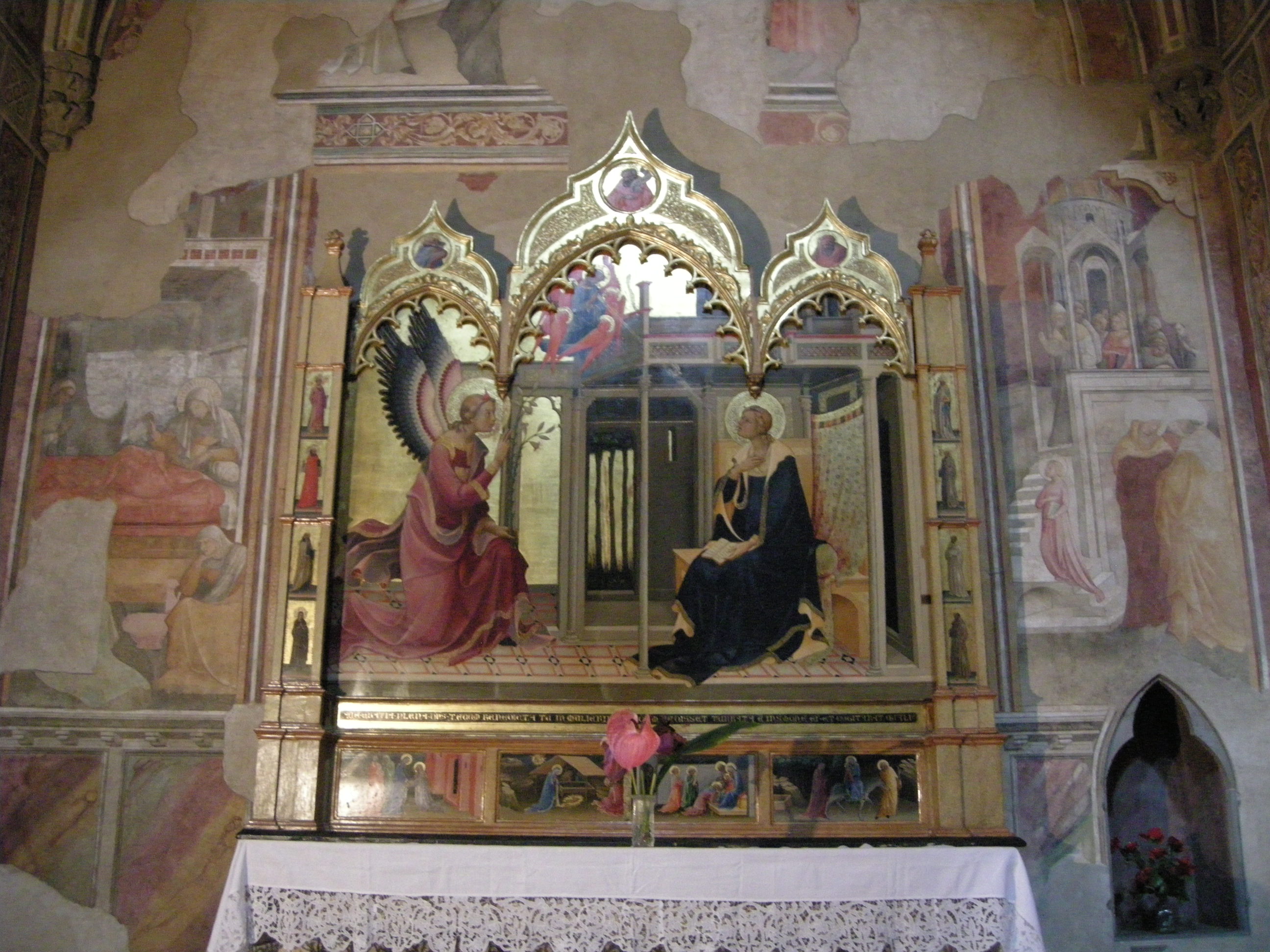 The Annunciation (Bartolini-Salimbeni Chapel Altarpiece) painting by Lorenzo Monaco