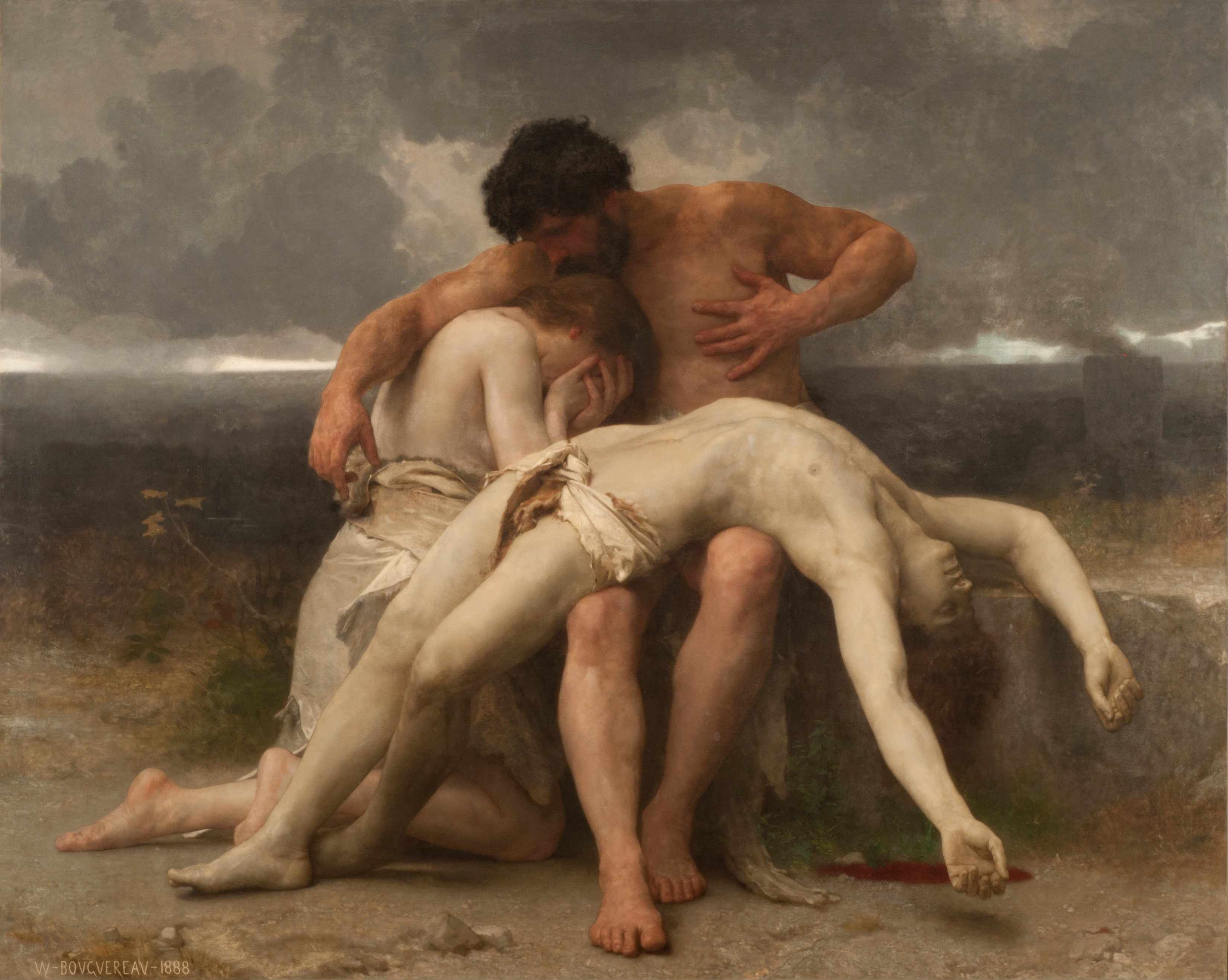 The First Mourning (Premier Deuil) painting by William-Adolphe Bouguereau