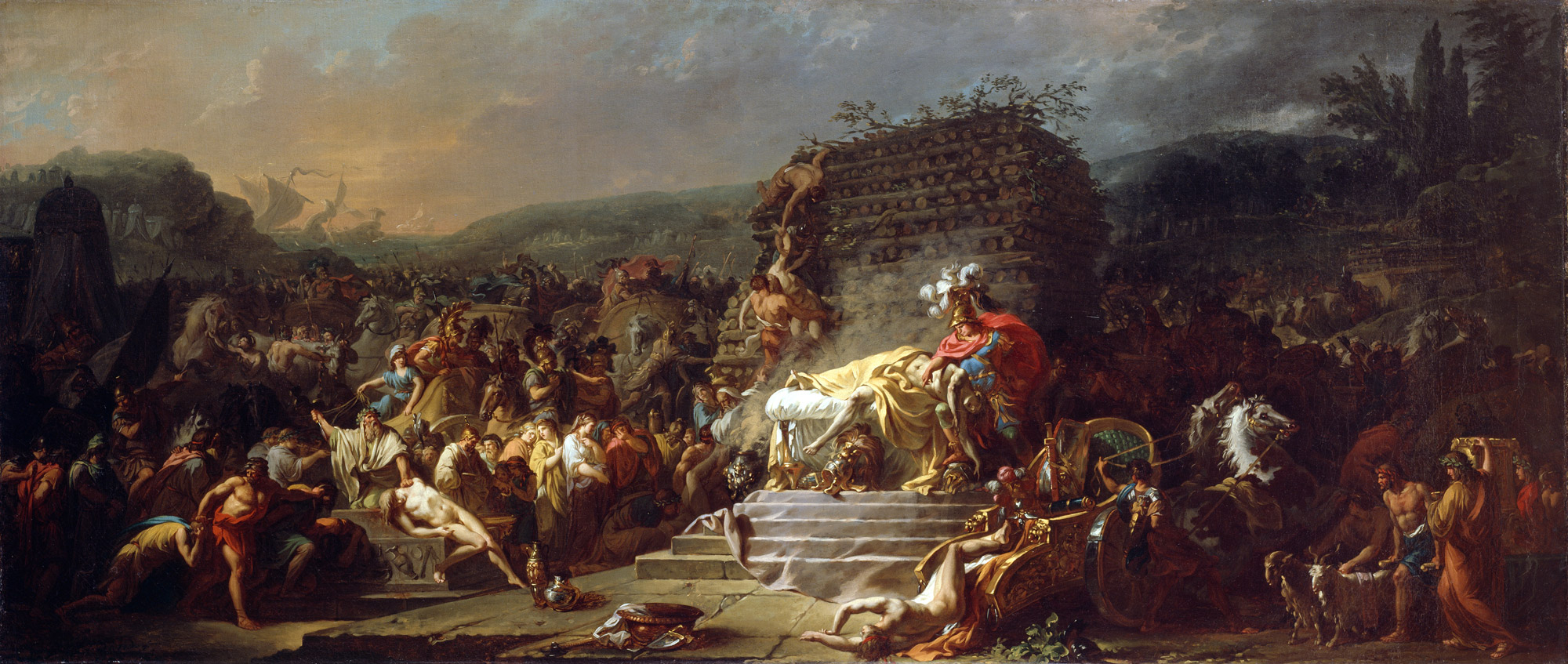 The Funeral of Patroclus painting by Jacques-Louis David