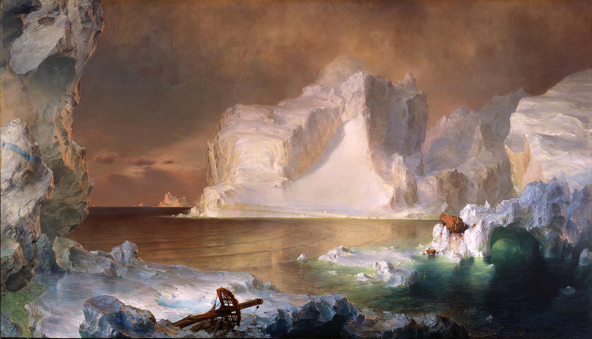 The Icebergs painting by Frederic Edwin Church