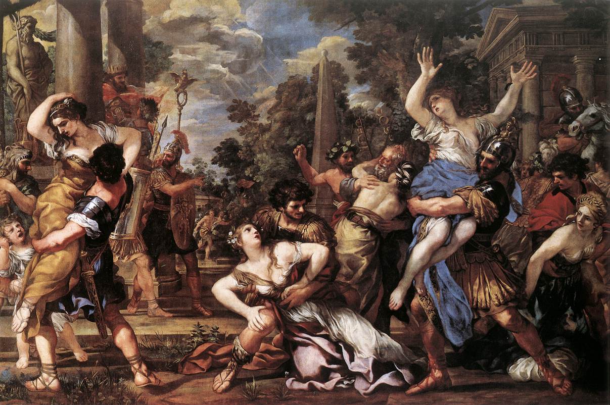 The Rape of the Sabine Women painting by Sebastiano Ricci