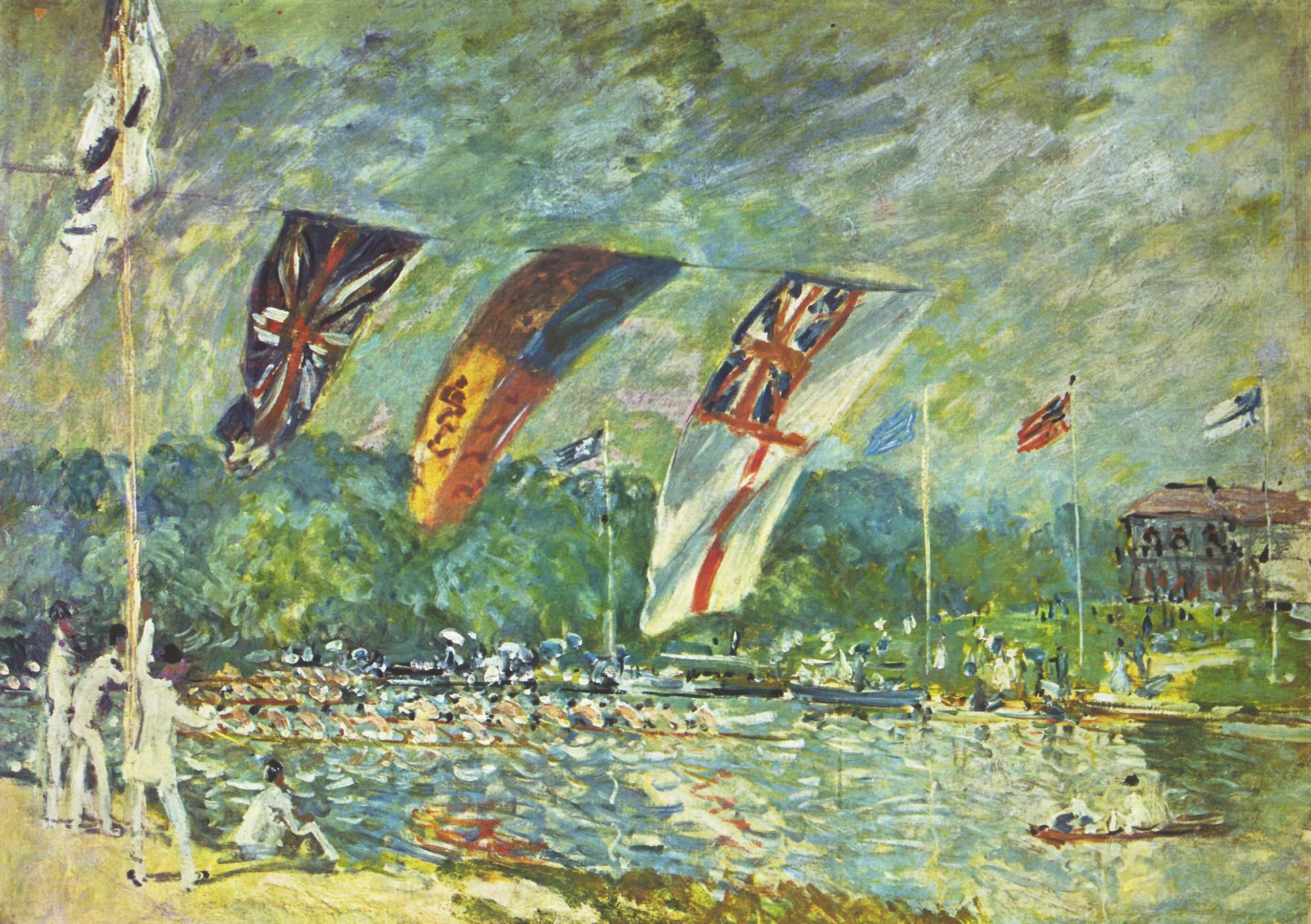 The Regatta at Molesey near Hampton Court painting by Alfred Sisley