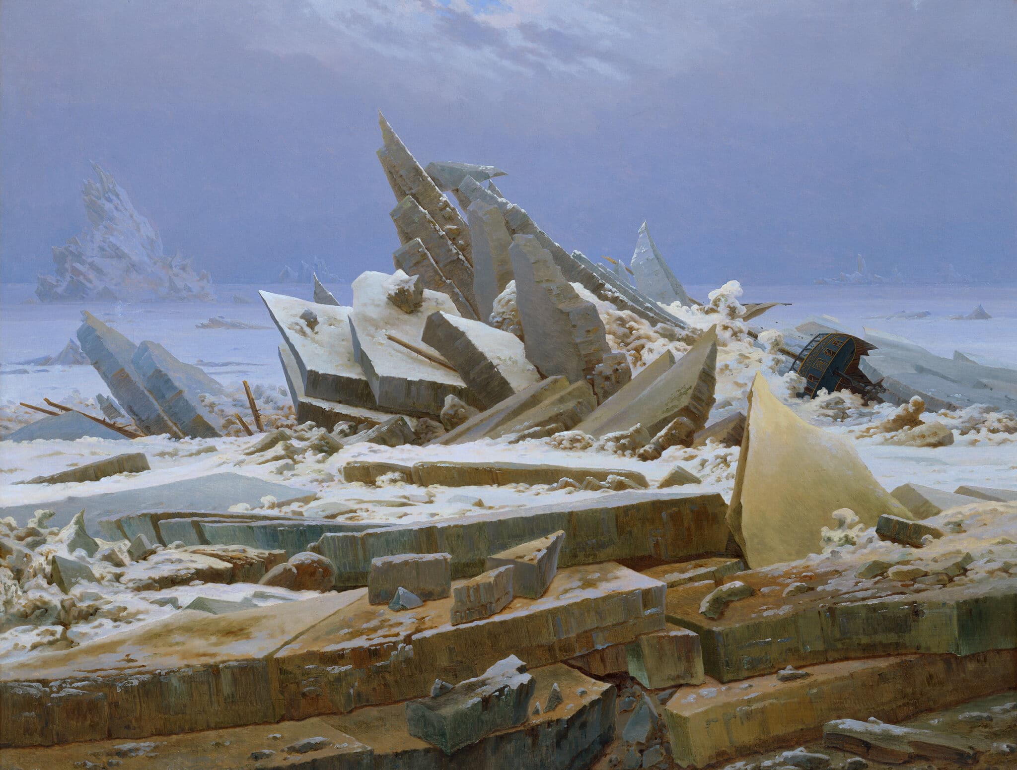The Sea of Ice painting by Caspar David Friedrich