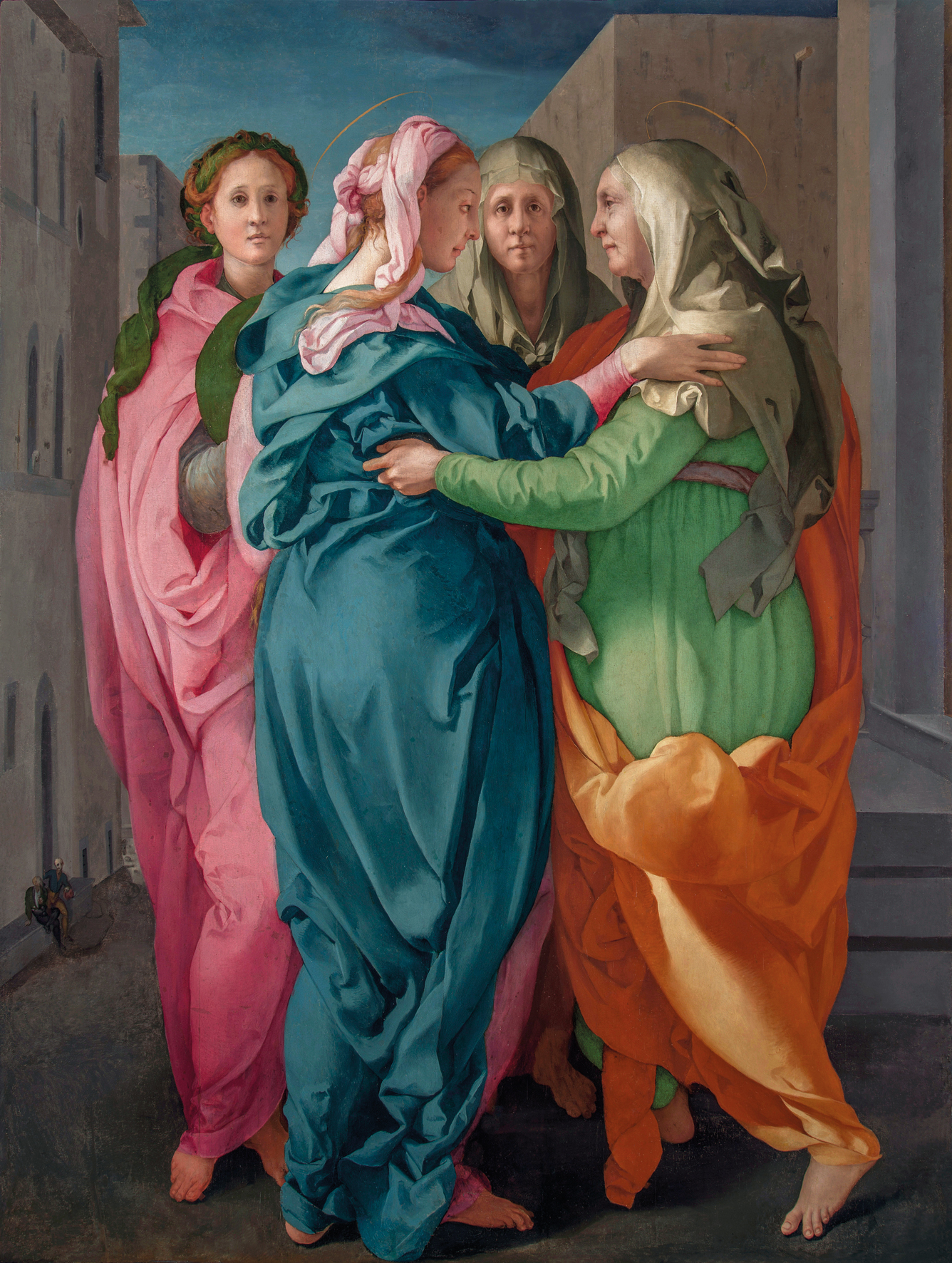 The Visitation painting by Jacopo da Pontormo