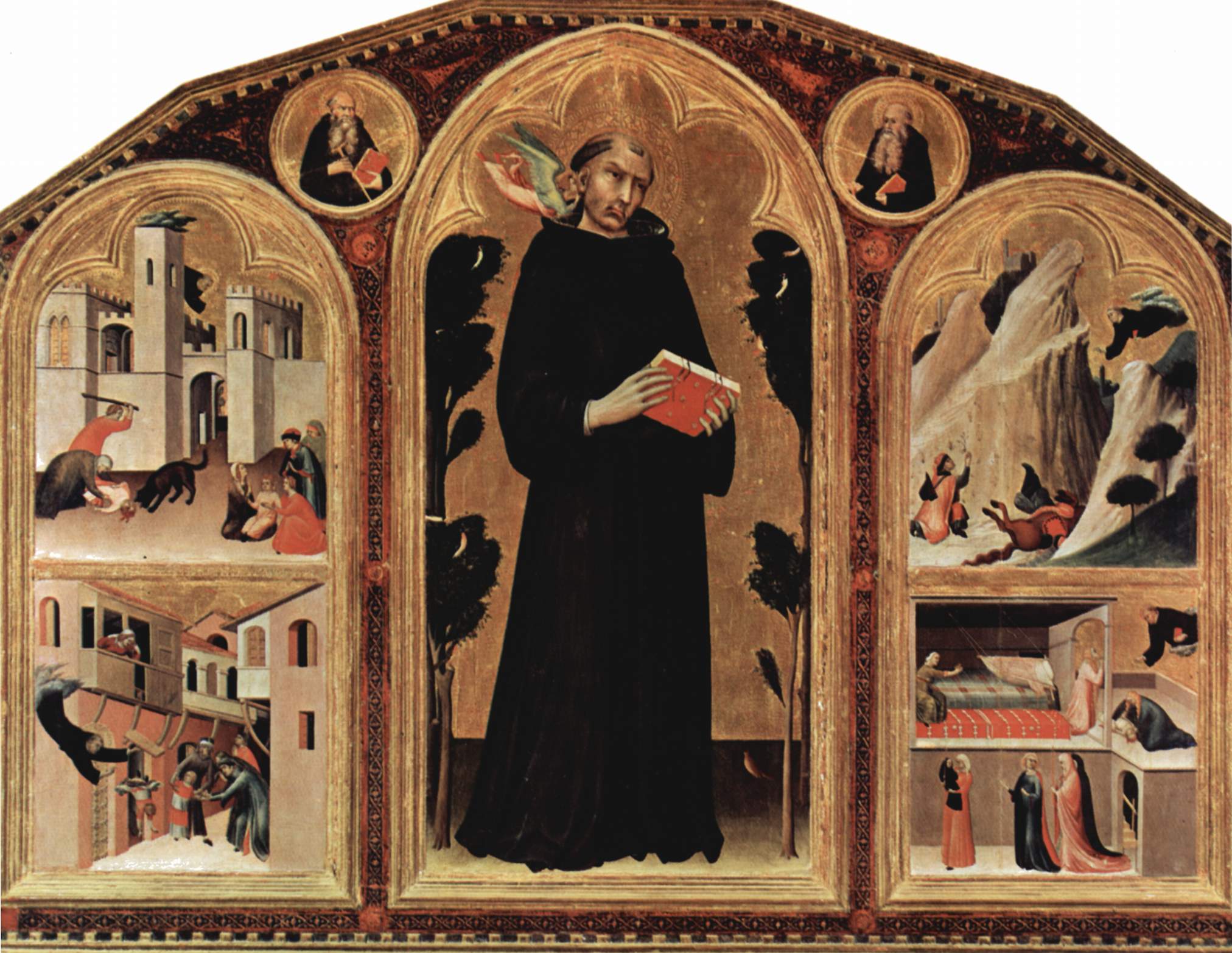 Triptych of Saint Augustine painting by Simone Martini